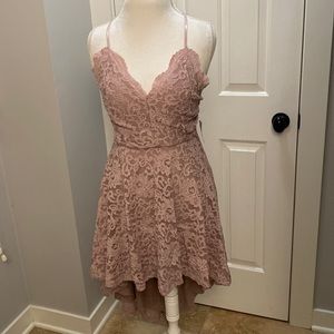 Taupe Lace Dress